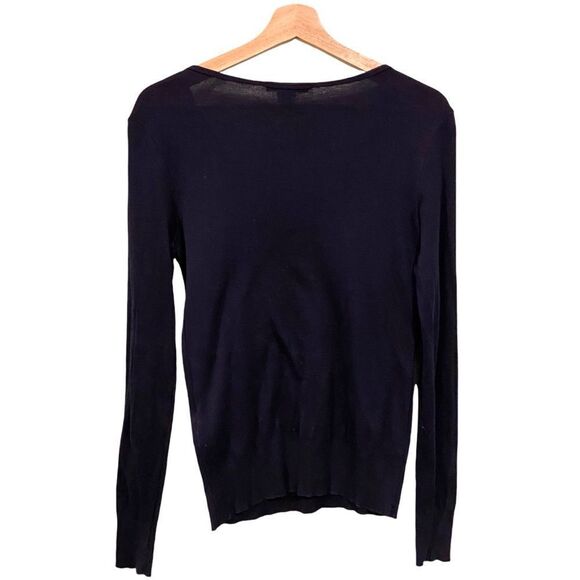 Vintage Ralph Lauren V-neck Long Sleeve Sweater in Size Medium Made in USA - Picture 2 of 8